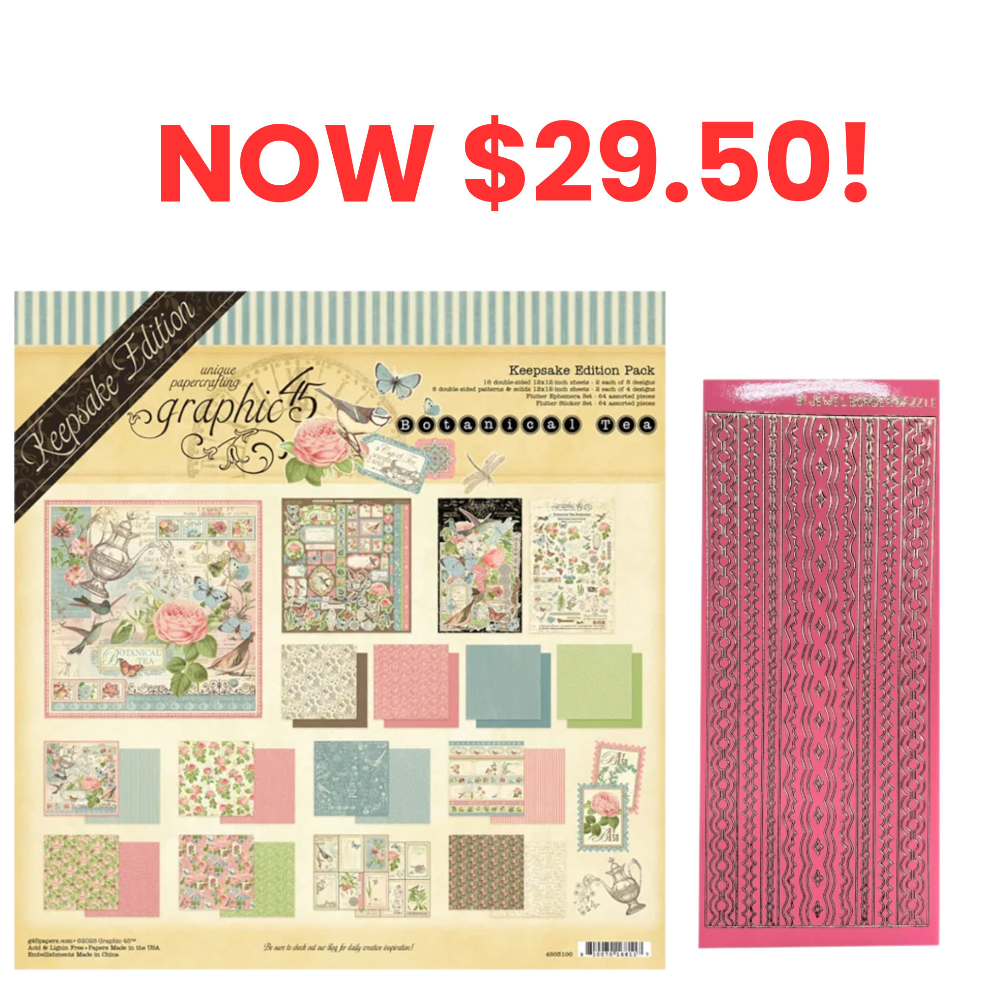 Botanical Tea by Graphic 45 SUPER Money Saver